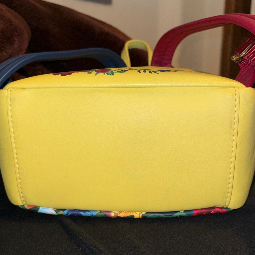 Loungefly Beauty and the Beast Backpack - Yellow and Blue - Picture 7 of 11